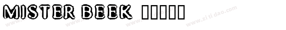 Mister Beek字体转换